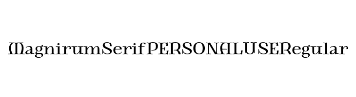 Magnirum Serif PERSONAL USE Regular  フリーフォントのダウンロード