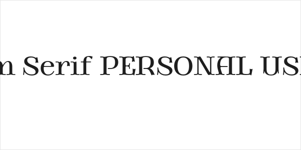 Magnirum Serif PERSONAL USE Regular Logo