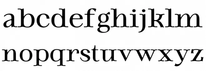 Magnirum Serif PERSONAL USE Regular Шрифта строчной