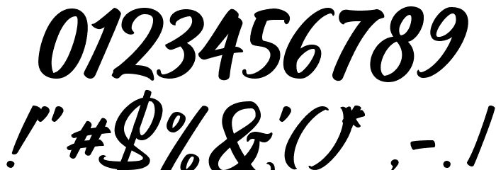 Magnison Script Free Demo Reg Font OTHER CHARS