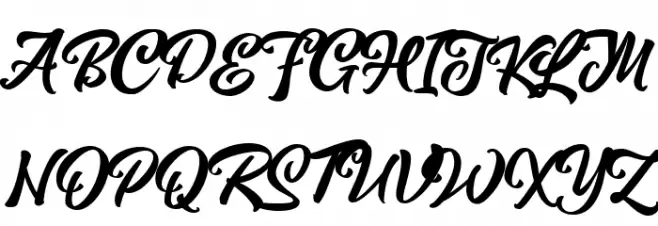 Magnison Script Free Demo Reg Caratteri MAIUSCOLE