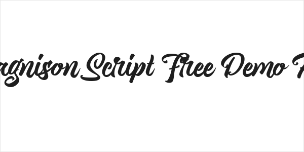 Magnison Script Free Demo Reg Logo