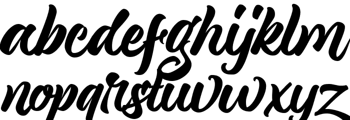 Magnison Script Free Demo Reg Font LOWERCASE