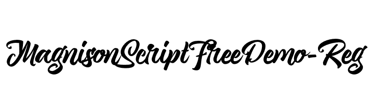 MagnisonScriptFreeDemo-Reg  フリーフォントのダウンロード