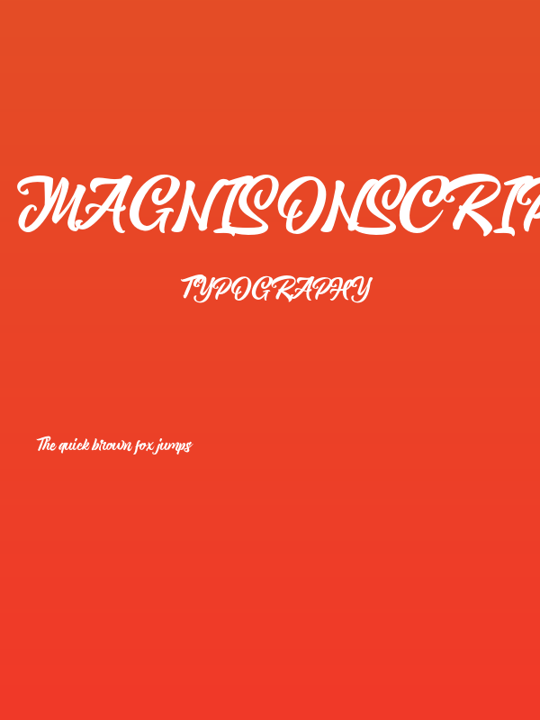 MagnisonScriptFreeDemo-Reg Poster