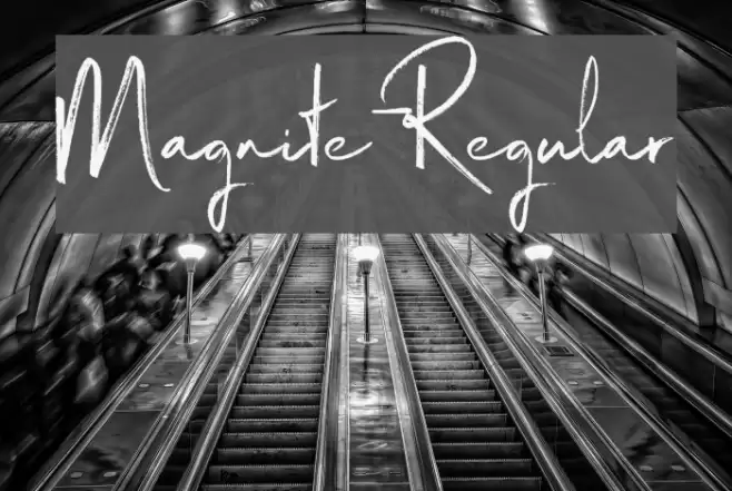 Magnite-Regular Font examples