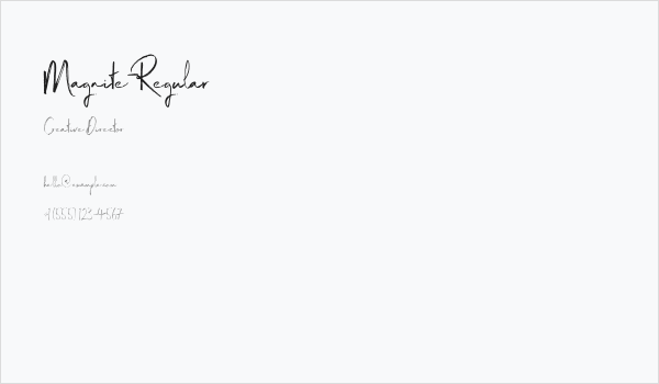 Magnite-Regular Business Card
