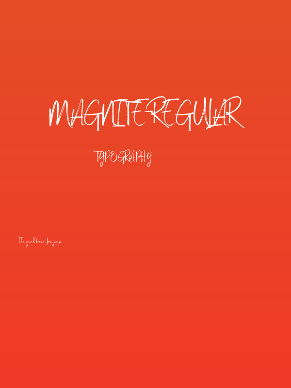Magnite-Regular Poster