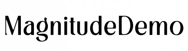 MagnitudeDemo  font caratteri gratis
