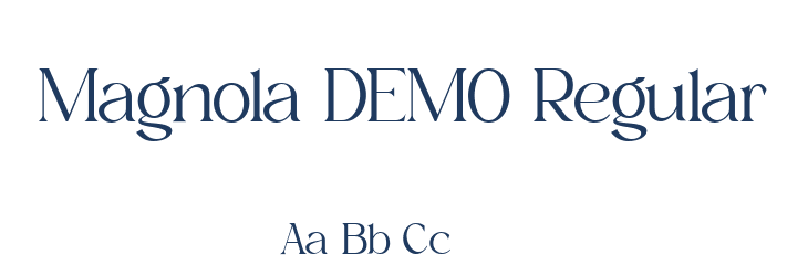 Magnola DEMO Regular Font Preview