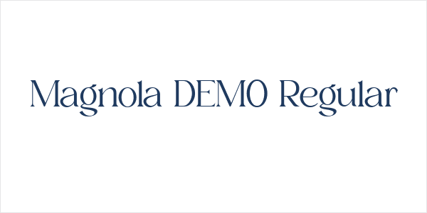Magnola DEMO Regular Logo
