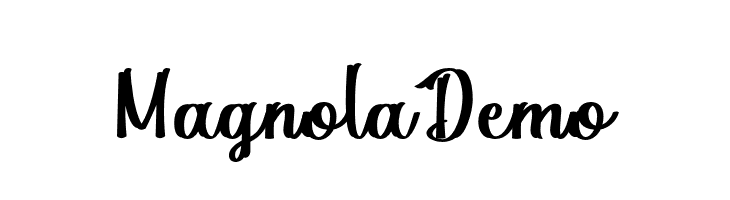 Magnola Demo  フリーフォントのダウンロード