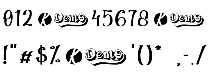 Magnola Demo Font OTHER CHARS