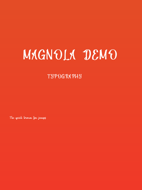 Magnola Demo Poster
