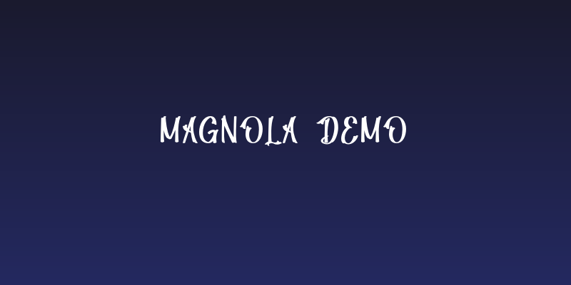 Magnola Demo Social Header