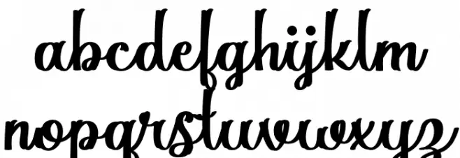 Magnola Demo Schriftart Kleinbuchstaben
