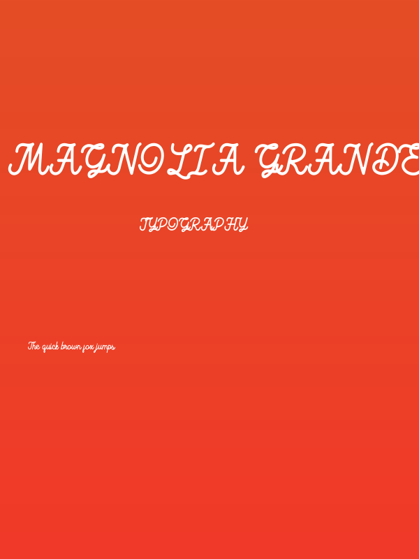 Magnolia Grande Regular Poster