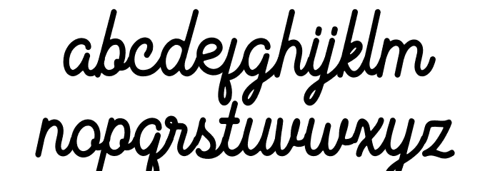 Magnolia Grande Regular Font LOWERCASE