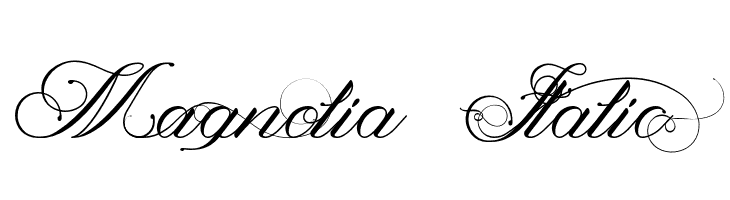 Magnolia Italic Font
