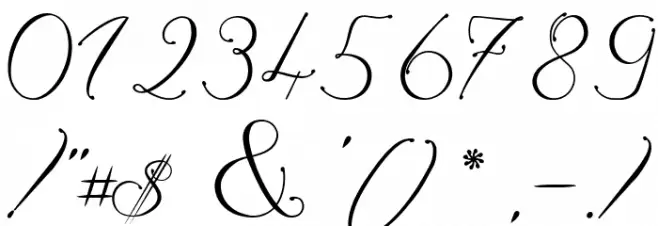 Magnolia  Italic Font OTHER CHARS