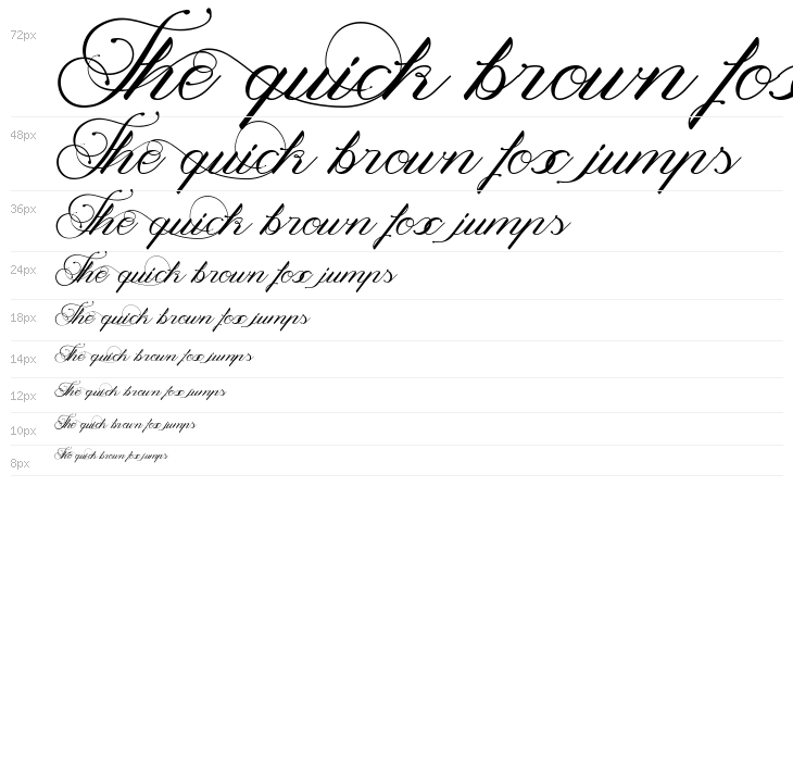 Magnolia  Italic Waterfall