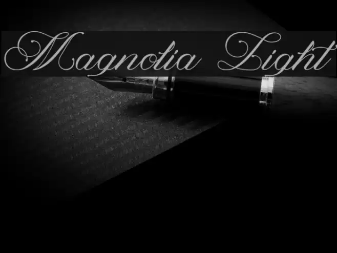 Magnolia Light Font examples