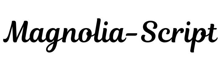 Magnolia-Script Font