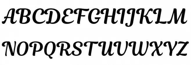 Magnolia-Script Font UPPERCASE
