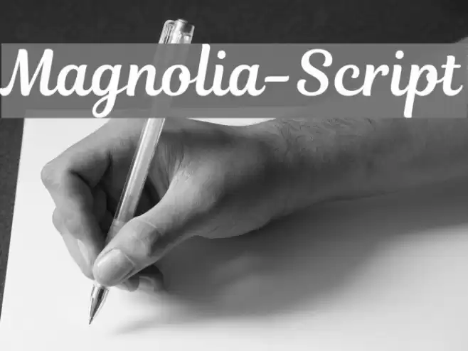 Magnolia-Script Font examples