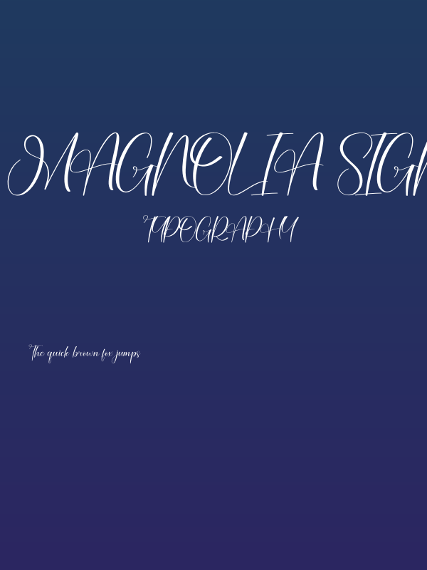 Magnolia Signature Poster