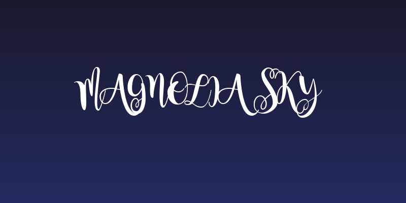 Magnolia Sky Social Header