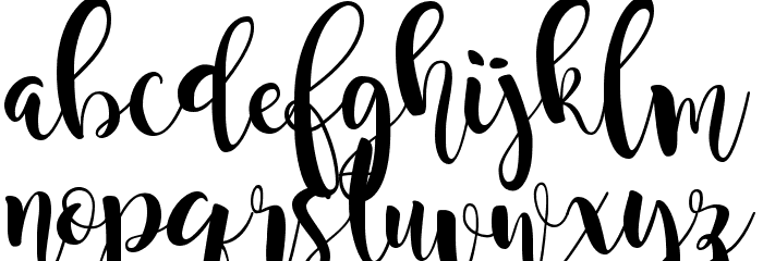 Magnolia Sky Font LOWERCASE