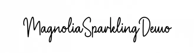 Magnolia Sparkling Demo  Frei Schriftart Herunterladen