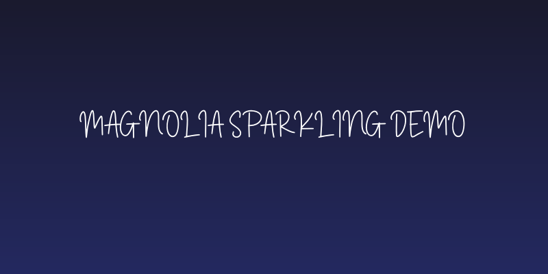 Magnolia Sparkling Demo Social Header