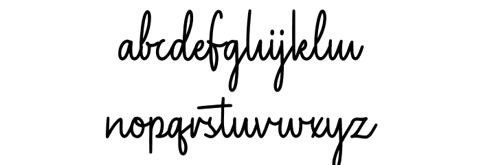 Magnolia Sparkling Demo Font LOWERCASE