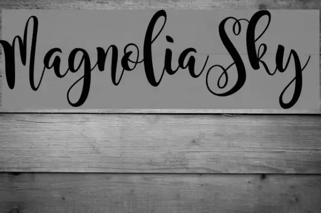 MagnoliaSky Font examples