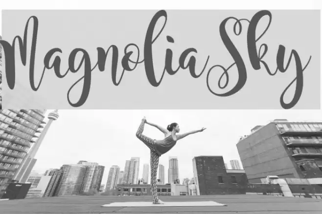 MagnoliaSky Font examples