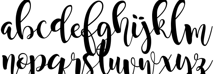 MagnoliaSky Font LOWERCASE