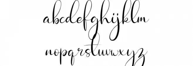 Magnolina Schriftart Kleinbuchstaben