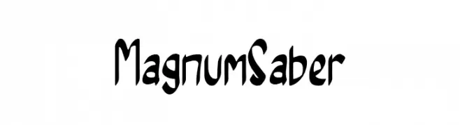 Magnum Saber  Frei Schriftart Herunterladen