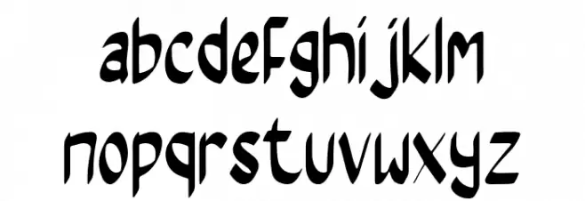 Magnum Saber फ़ॉन्ट लोअरकेस