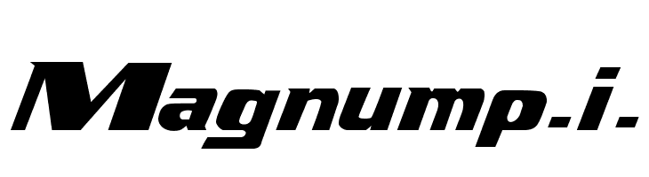 Magnump.i.  Free Fonts Download