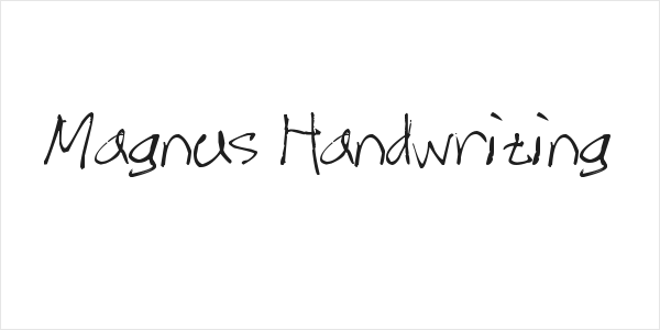 Magnus Handwriting Logo