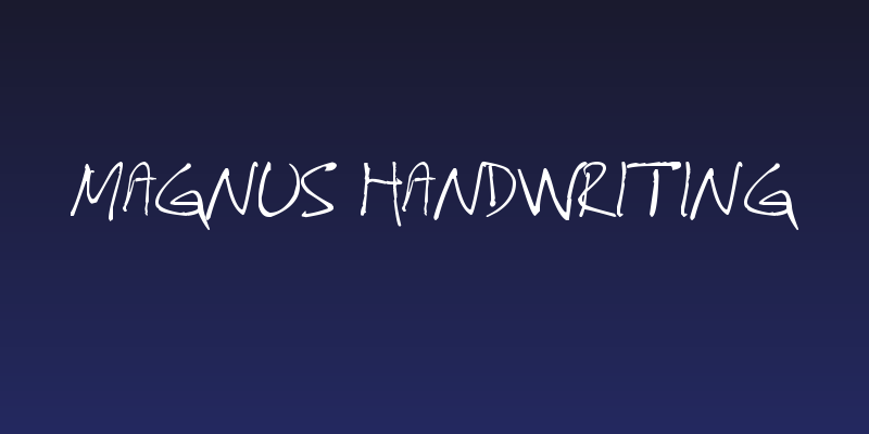 Magnus Handwriting Social Header