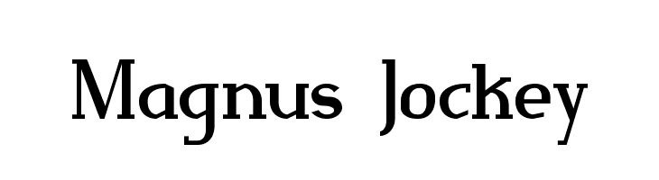 Magnus Jockey  les polices de caractères gratuit tlcharger
