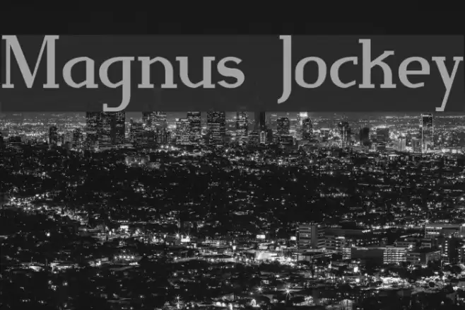 Magnus Jockey Font examples