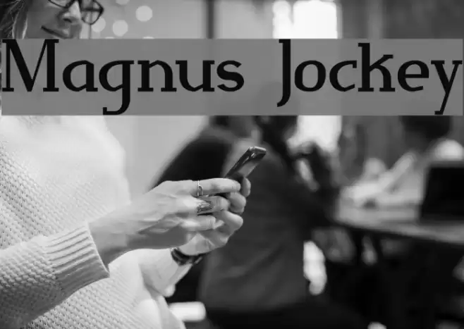 Magnus Jockey Font examples