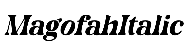 Magofah Italic  नि: शुल्क फ़ॉन्ट्स डाउनलोड