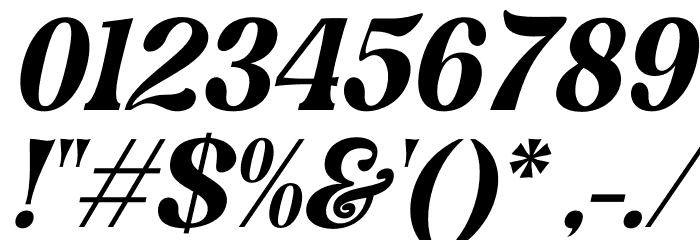 Magofah Italic Font OTHER CHARS