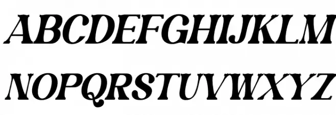 Magofah Italic Fonte MAIÚSCULAS